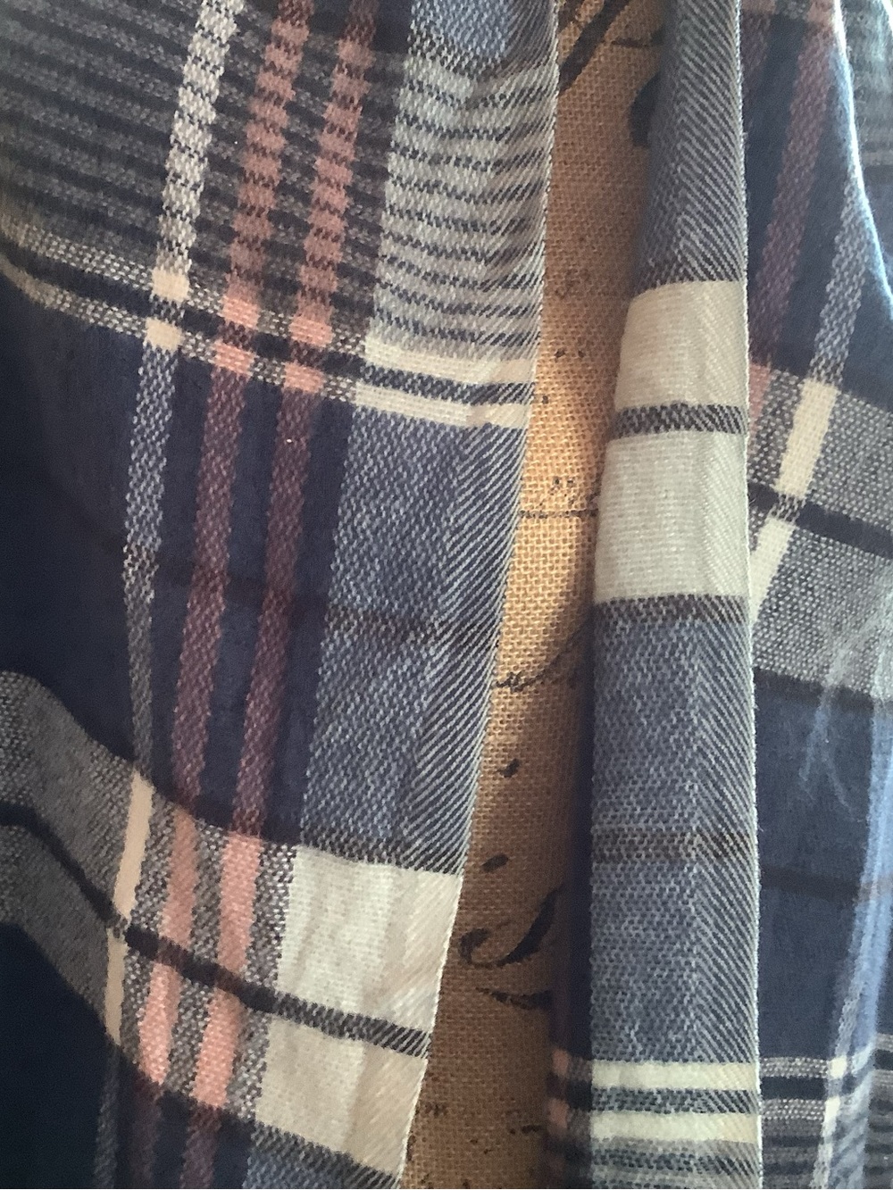 Plaid scarf/ wrap/ shawl/ lap blanket..lovely and useful